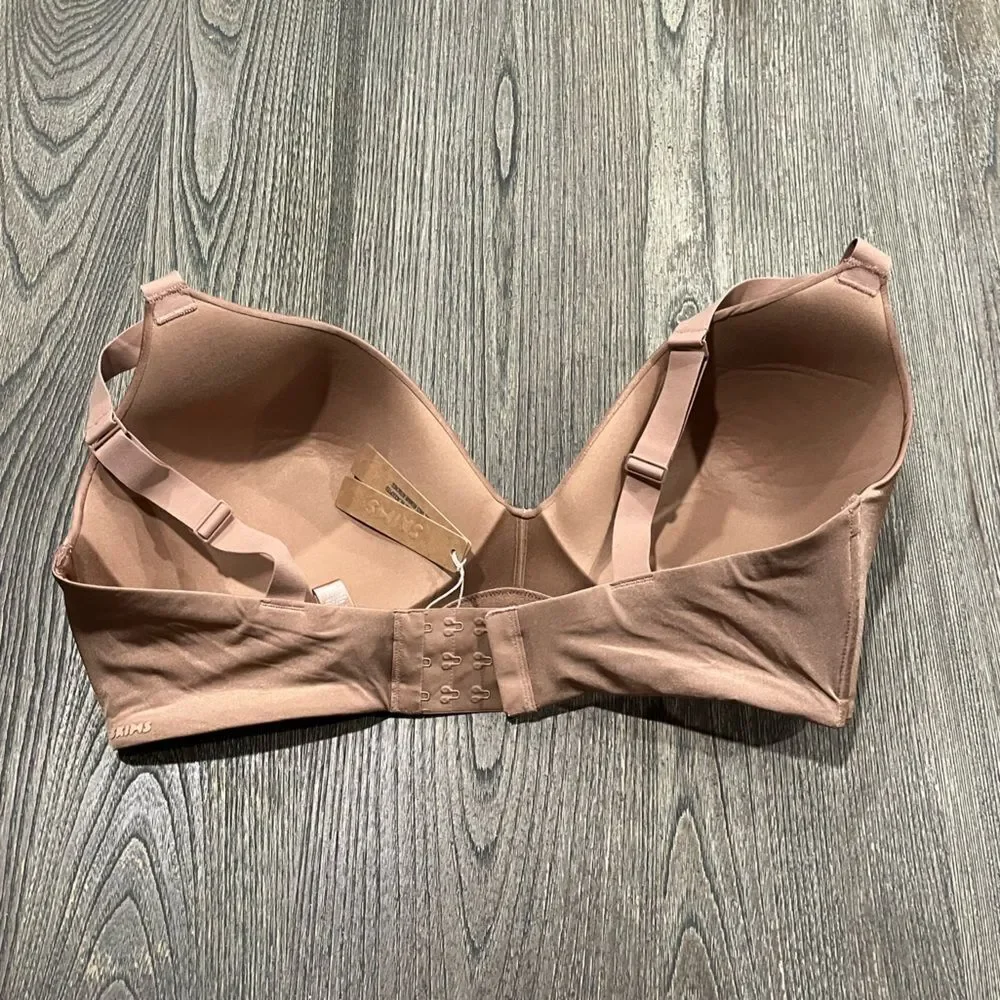 NWT Skims Wireless Form T Shirt Demi Bra Plunge Neckline Lined Sienna Size 40DD - Picture 5 of 6